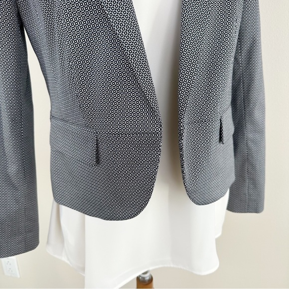 Worthington Size 8 Black White Cirque Blazer Suit Jacket - Picture 3 of 12